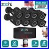 Zoohi Security Camera System Waterproof Home Wired 1080P 8CH AHD Outdoor CCTV HD