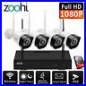Zoohi Security Camera System Wireless 8CH 1080P 1TB HDD CCTV WIFI NVR Outdoor HD